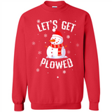 Let's Get Plowed Funny Christmas Snowman - Sweatshirt