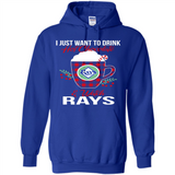 I Just Want To Drink Hot Chocolate & Watch Tampa Bay Rays Ugly Christmas Sweater PINGPONG