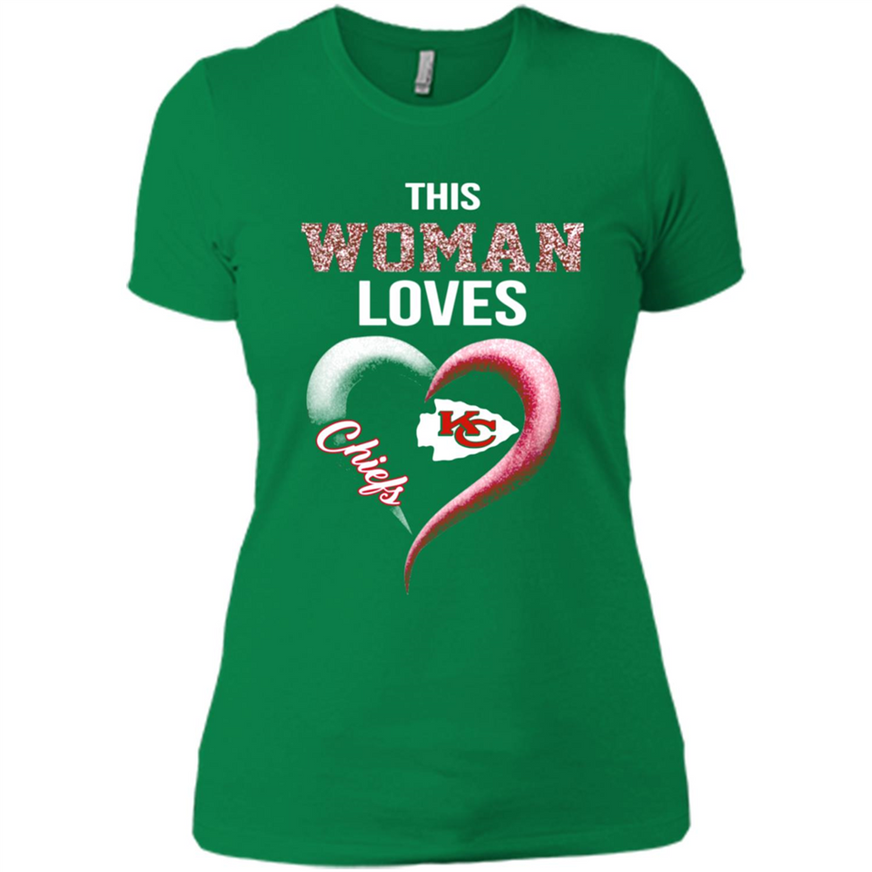 This Woman love Chiefs NFL football team - Ladies' Boyfriend T-Shirt