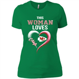 This Woman love Chiefs NFL football team - Ladies' Boyfriend T-Shirt