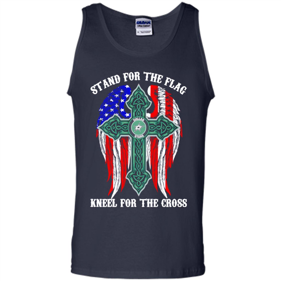 Dallas Stars - stand for the flag kneel for the cross