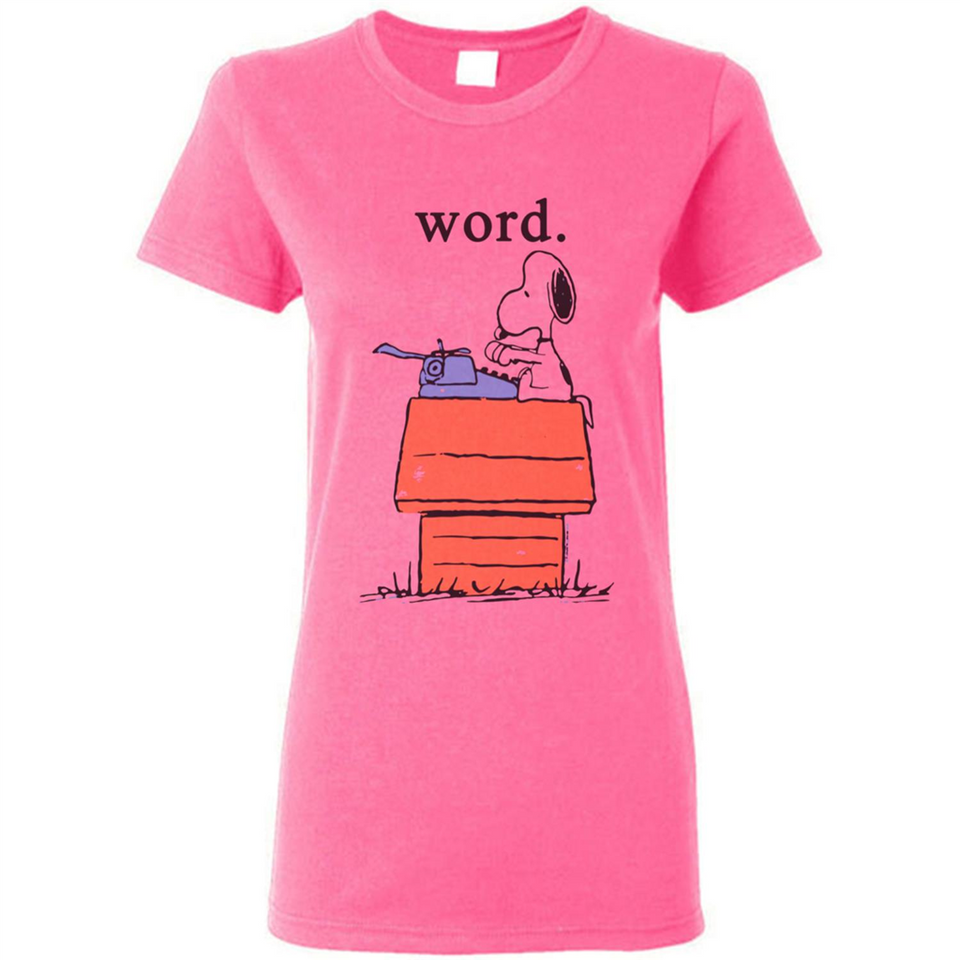 Snoopy Word - Ladies Short-Sleeve