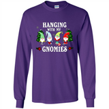 Christmas Garden Gnome Hanging With My Gnomies Shirt Sweater - Long Sleeve T-Shirt