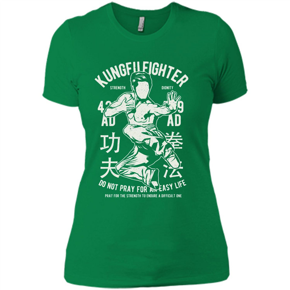 Kungfu Martial Arts Fight Apparel - Ladies' Boyfriend T-Shirt