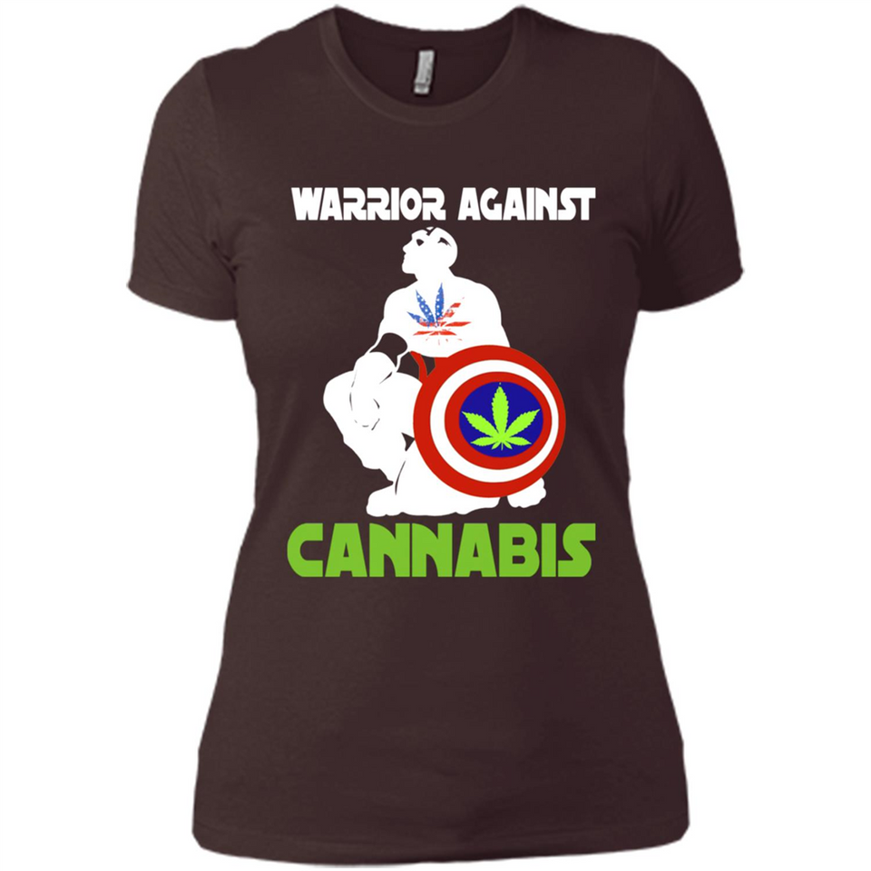warrior against cannabis - Ladies' Boyfriend T-Shirt