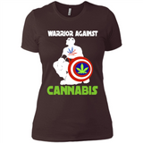 warrior against cannabis - Ladies' Boyfriend T-Shirt