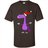 Funny Christmas Unicorn in Santa Hat - Shirt