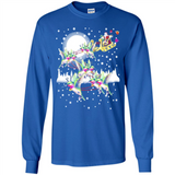Hummingbird Santa Sleigh - Long Sleeve T-Shirt