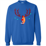 Football Christmas Shirt Reindeer Christmas Football Funny - Sweatshirt