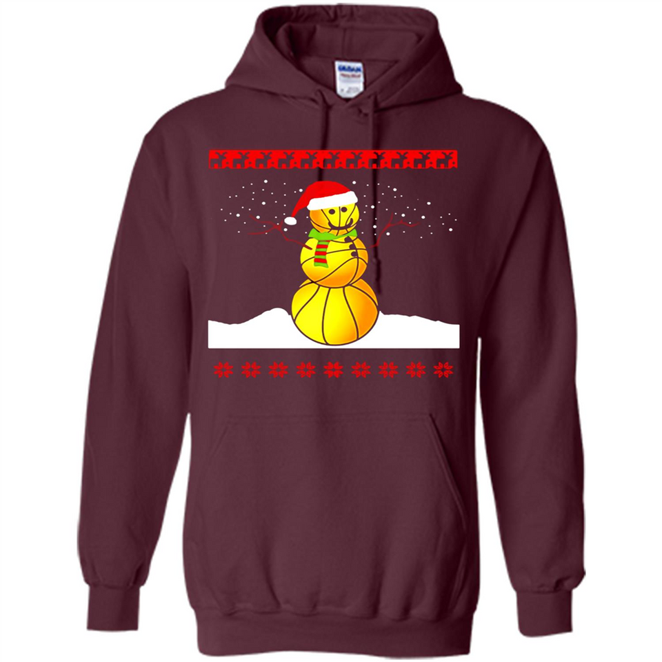 Basketball Santa Funny Christmas - Hoodie
