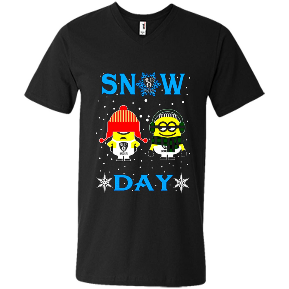 Snow Day Shirt For Brooklyn Nets Vs Minion Fans pingpong