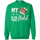 Oklahoma Sooners Football My Heart is on that Field - Sweatshirt