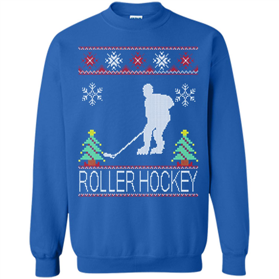 roller hockey Christmas ugly