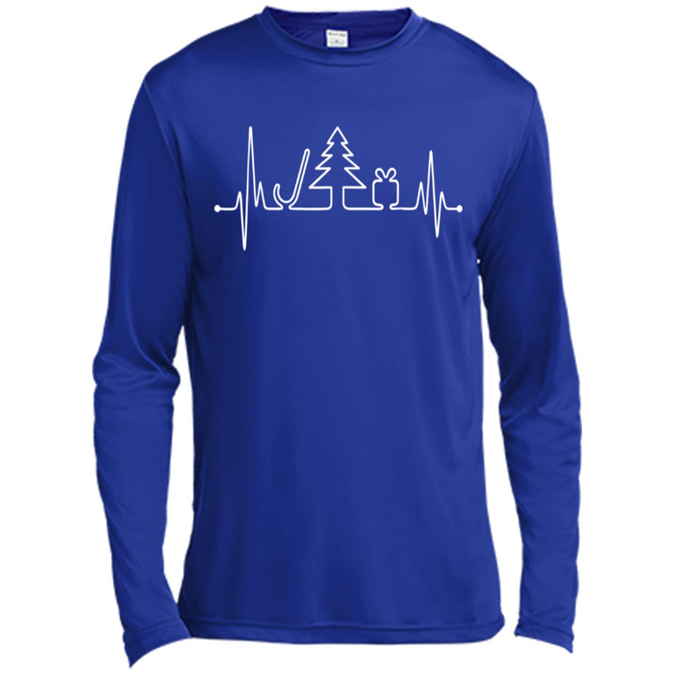 Heartbeat Christmas Tree T-shirt Funny Xmas Costume