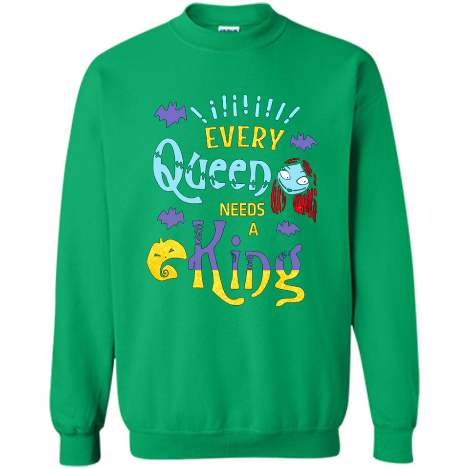 Nightmare Before Christmas Shirt - Sally Glitter Shirt - Every Queen needs a King PINGPONG