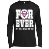 Philadelphia Phillies Forever For ever not just when we win - Canvas Long Sleeve T-Shirt
