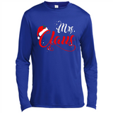 Mrs. Claus Santa Claus Merry Xmas T-Shirt - Canvas Long Sleeve T-Shirt
