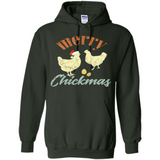 Christmas Chicken Vintage Shirt Funny Santa Hen Farmer Lover - Hoodie