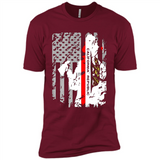 Paradise California Firefighter Thin Red Line Funds Youth T-Shirt PINGPONG - Premium Short Sleeve T-Shirt