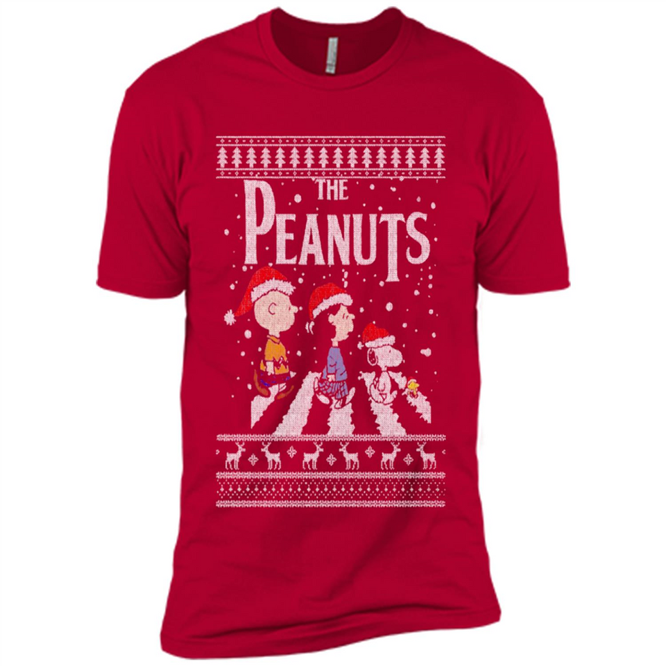 Snoopy Peanuts Ugly Christmas - Premium Short Sleeve T-Shirt