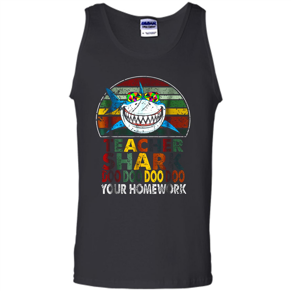 Teacher Shark Doo Doo Doo Your Homework Funny shirt Ladies' Boyfriend