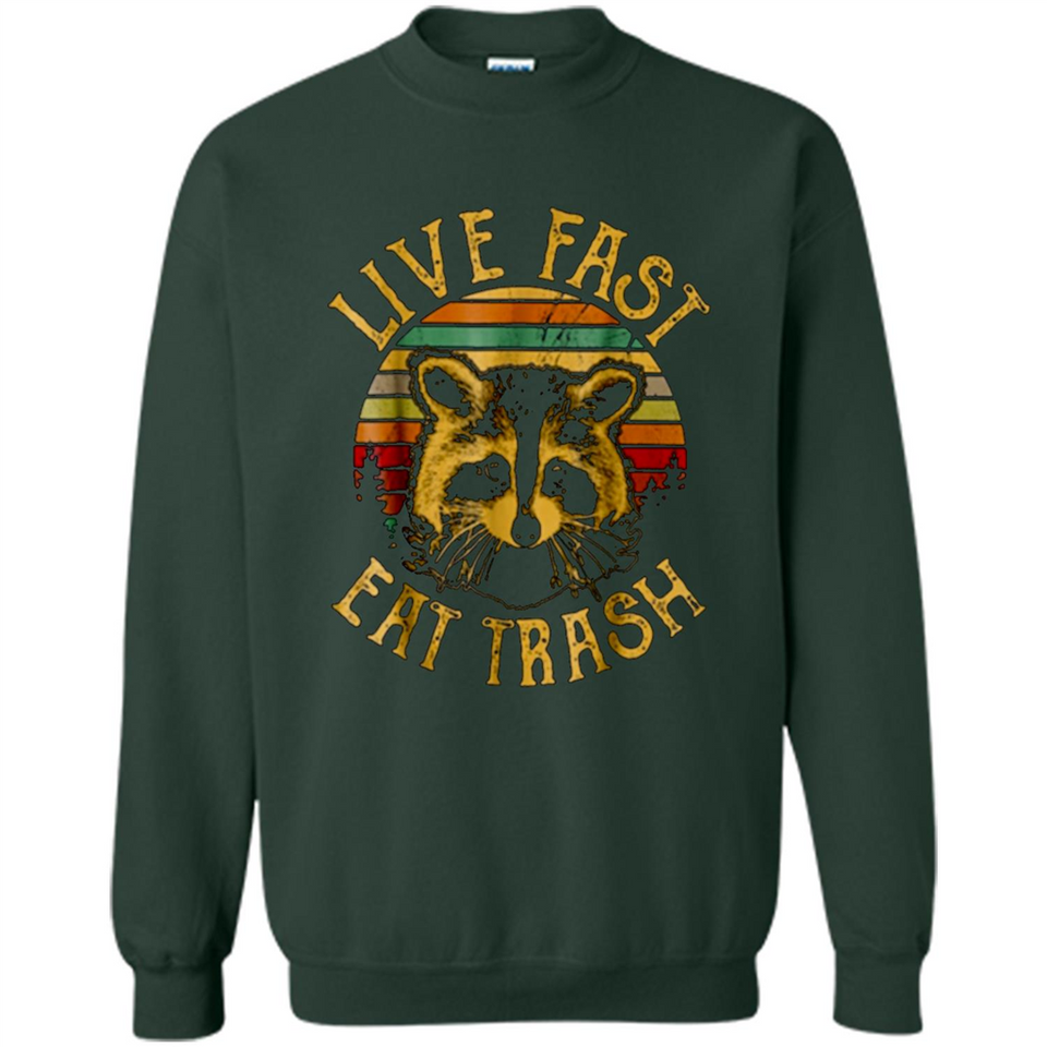 Live fast eat trash bear vintage camping PINGPONG