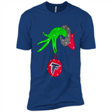 GRINCH HAND HOLDING ATLANTA FALCONS GLITTER CHRISTMAS PINGPONG