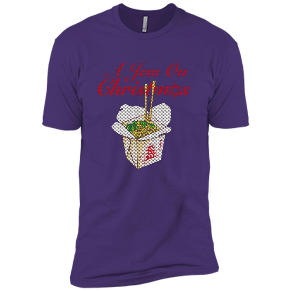 Christmas Ugly Sweater A Jew On Christmas - Premium Short Sleeve T-Shirt