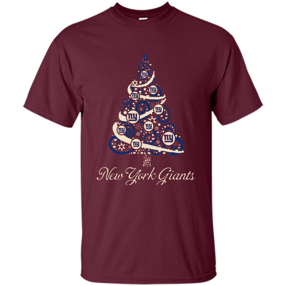 New York Giants NFL Football Team Logo Christmas Tree T-Shirt - Shirt