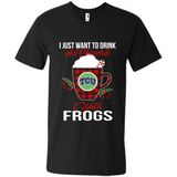 I Just Want To Drink Hot Chocolate & Watch TCU Horned Frogs Ugly Christmas Sweater PINGPONG