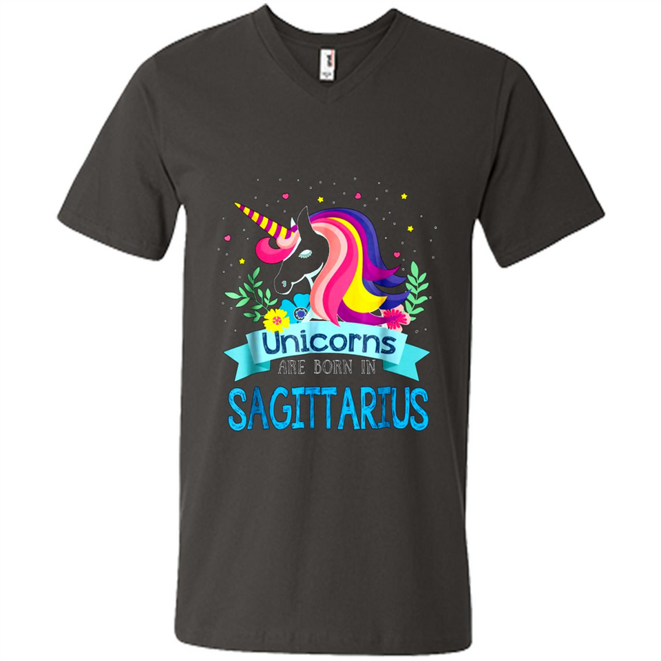 Unicorns are born in Sagittarius Birthday Rainbow Custom Ultra Cotton