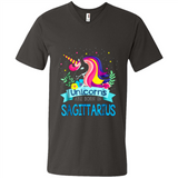 Unicorns are born in Sagittarius Birthday Rainbow Custom Ultra Cotton