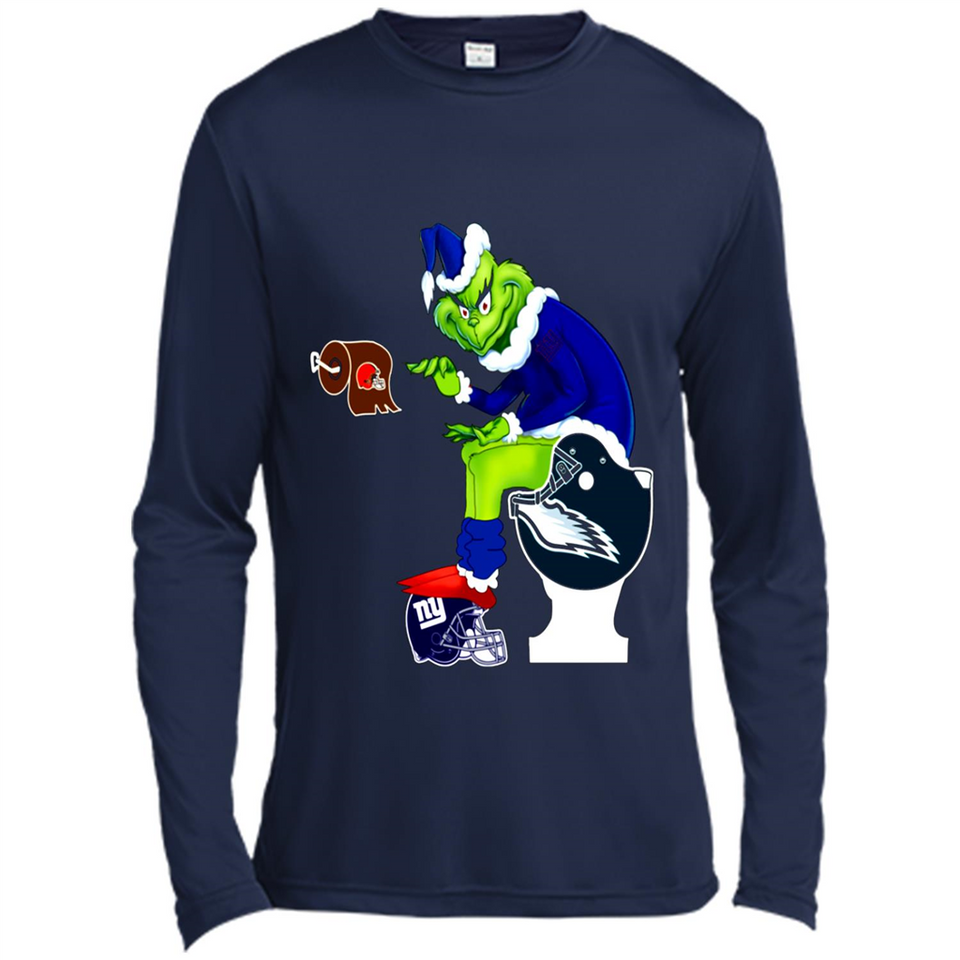 New York Giants Toilet Grinch Santa Claus Football Fan PINGPONG