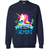 Unicorns are born in Gemini Birthday Rainbow Gift Custom Ultra Cotton