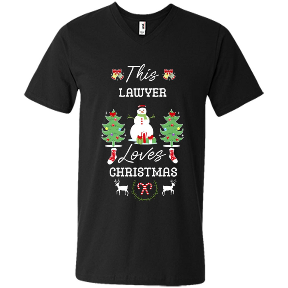 This Lawyer Loves Christmas Tree Shirt with Snowman