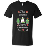 This Lawyer Loves Christmas Tree Shirt with Snowman