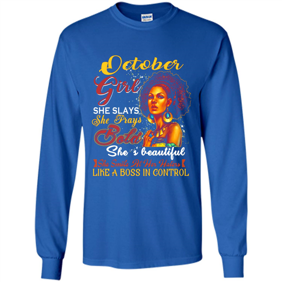 October Girl She Slays She Prays Beautiful Birthday PINGPONG