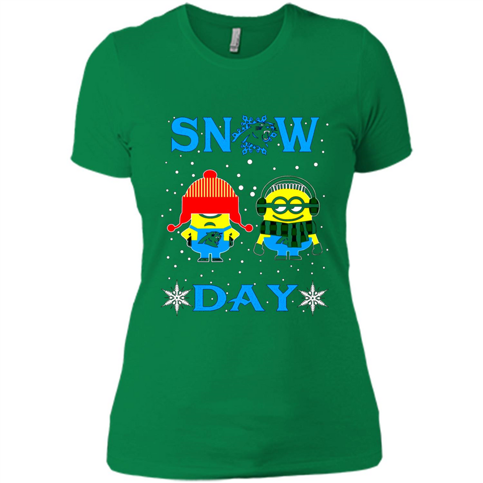 Snow Day Shirt For Carolina Panthers Vs Minion Fans pingpong