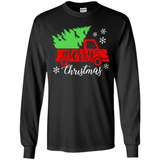 Vintage Christmas Classic Truck T-Shirt with Snow and Tree