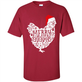 Chicken Christmas T Shirt Merry Chickmas Santa Claus Gifts - Shirt