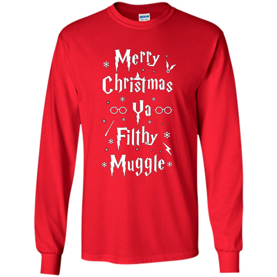 Merry Christmas Ya Filthy Muggle Christmas Sweatshirt PINGPONG