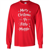 Merry Christmas Ya Filthy Muggle Christmas Sweatshirt PINGPONG