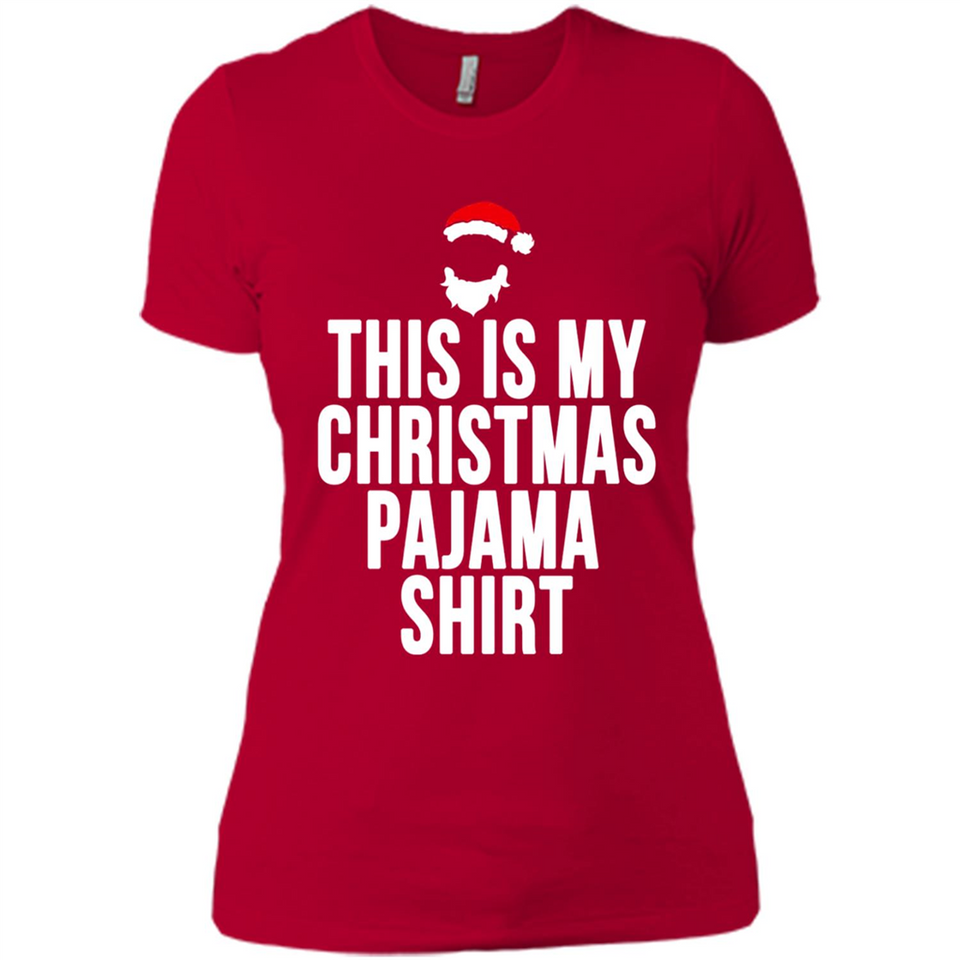 This is my pajama Tshirt Christmas - Ladies' Boyfriend T-Shirt