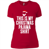This is my pajama Tshirt Christmas - Ladies' Boyfriend T-Shirt