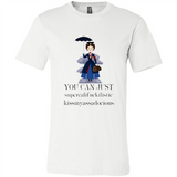 Mary Poppins Clipart You Can Just Supercalifuckilistic Kissmyassadocious MERCHCUTE - Canvas Unisex T-Shirt