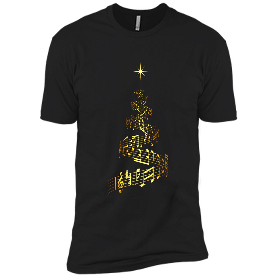 Music Note Christmas Tree Xmas Music Lover Mug PINGPONG - Premium Short Sleeve T-Shirt