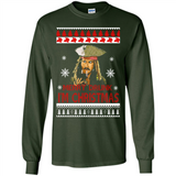 Jack sparrow Merry Drunk I'm Christmas - Long Sleeve T-Shirt
