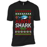 Auntie shark Doo Doo Doo Christmas - Premium Short Sleeve T-Shirt