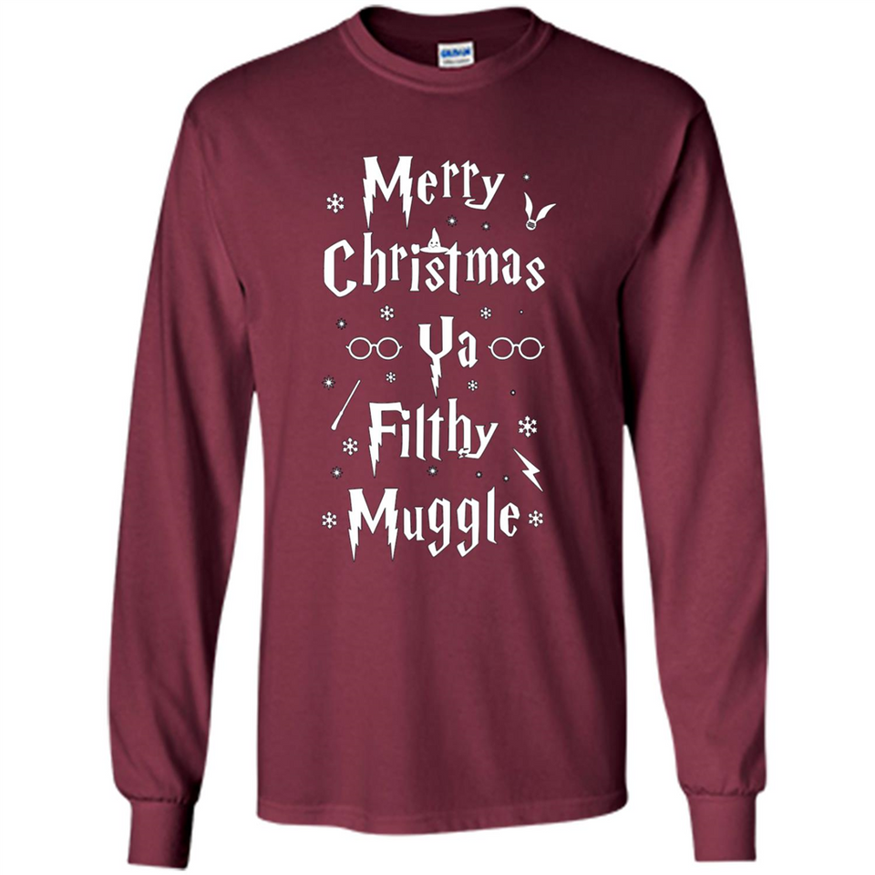 Merry Christmas Ya Filthy Muggle Christmas Sweatshirt PINGPONG