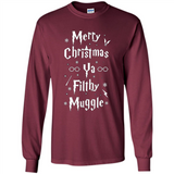 Merry Christmas Ya Filthy Muggle Christmas Sweatshirt PINGPONG